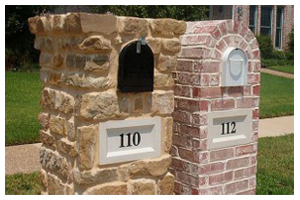 brick mailboxes